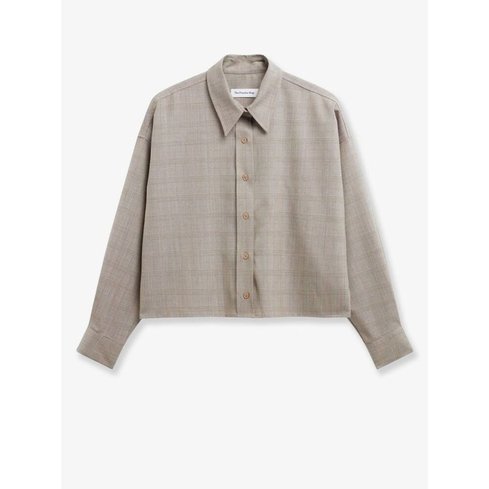 The Frankie Shop Women Arlen Shirt In Virgin Wool Blend
